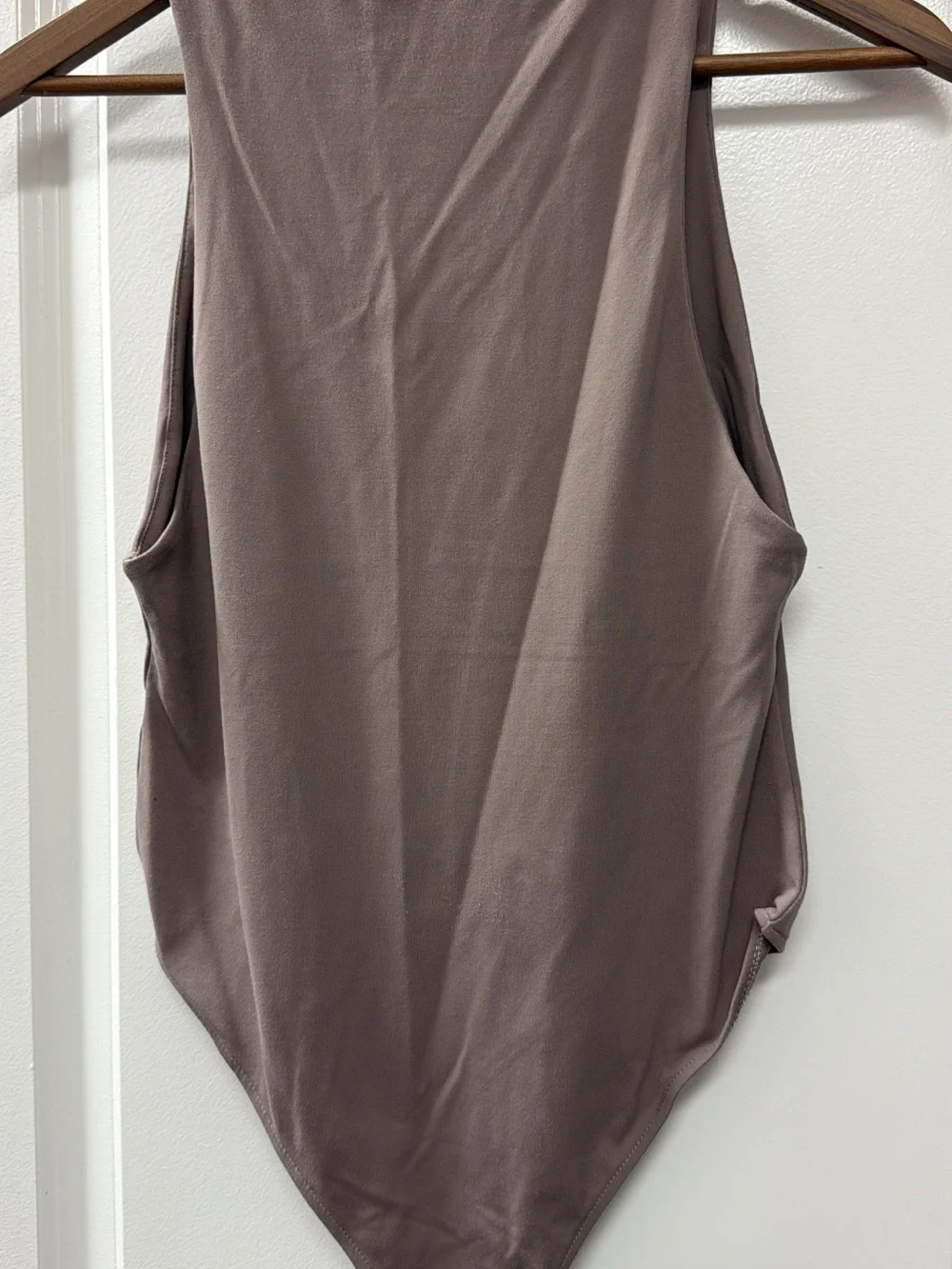 ZARA Mauve-Taupe Sleeveless Bodysuit